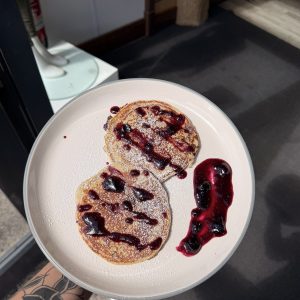 Blueberry Protein Pancakes